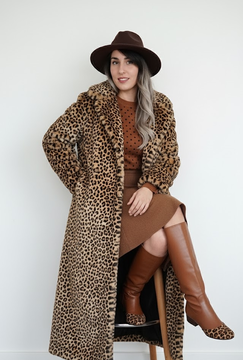 Abrigo leopardo mujer 