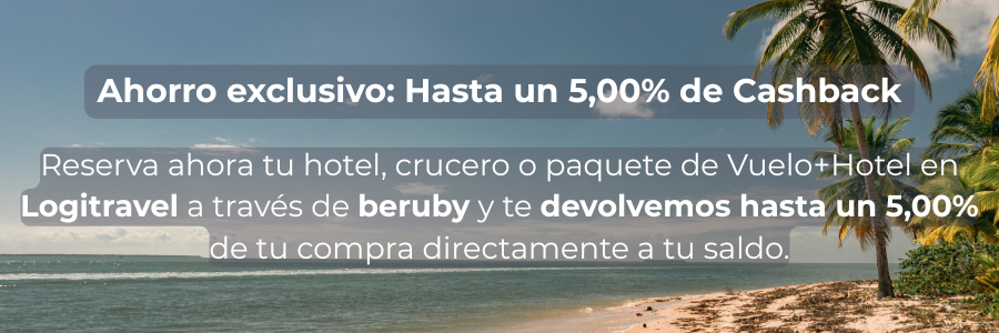 Ahorra 3,85% de Cashback en Logitravel