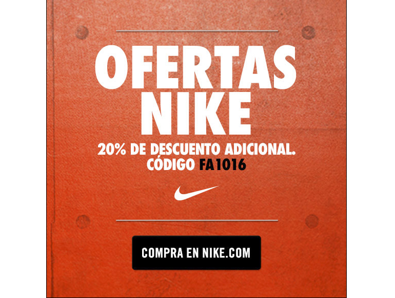 y 20% de en Nike!