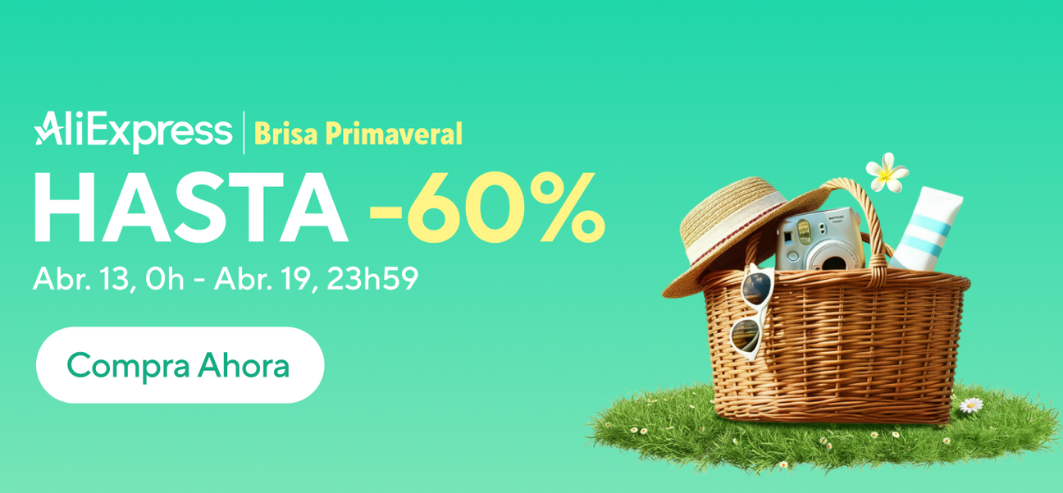 ¡Hasta -60% en AliExpress! La Brisa Primaveral ya está aquí